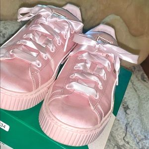 Basket Platform Pumas (color- Pearl)